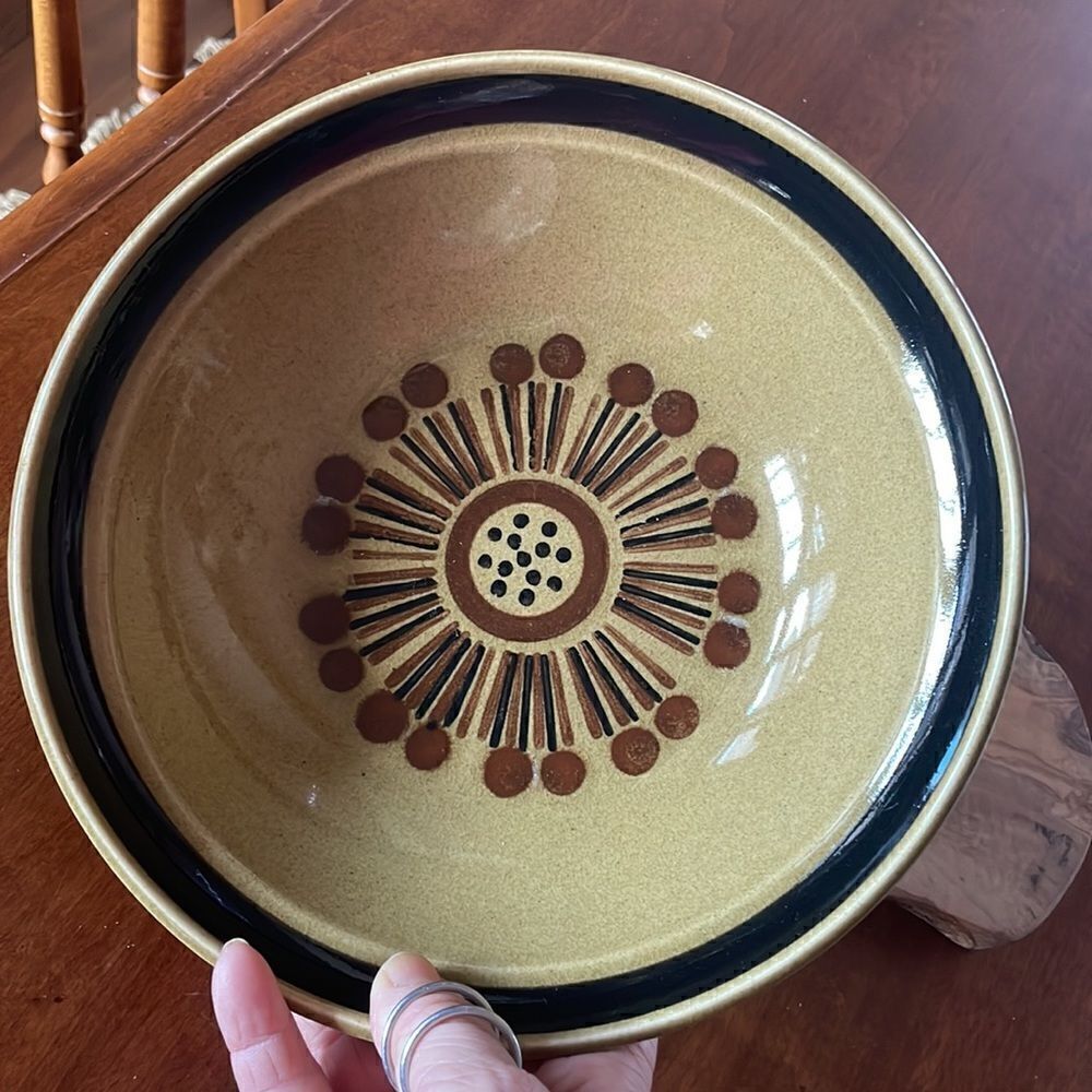 Mid Century Stone Craft "Sundance" Serving Bowl